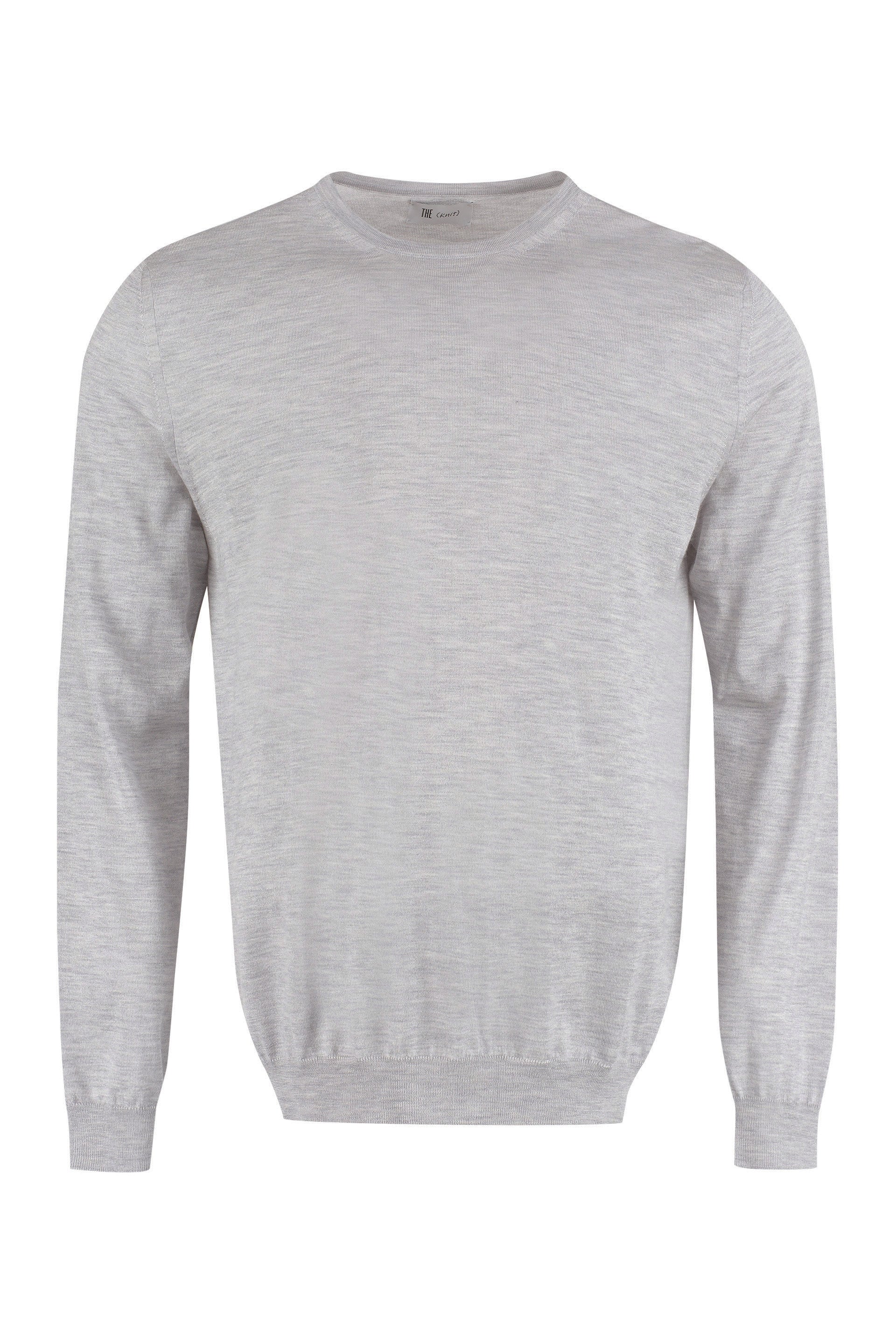 THE (Alphabet) THE (Knit) - Pullover girocollo in maglia fine