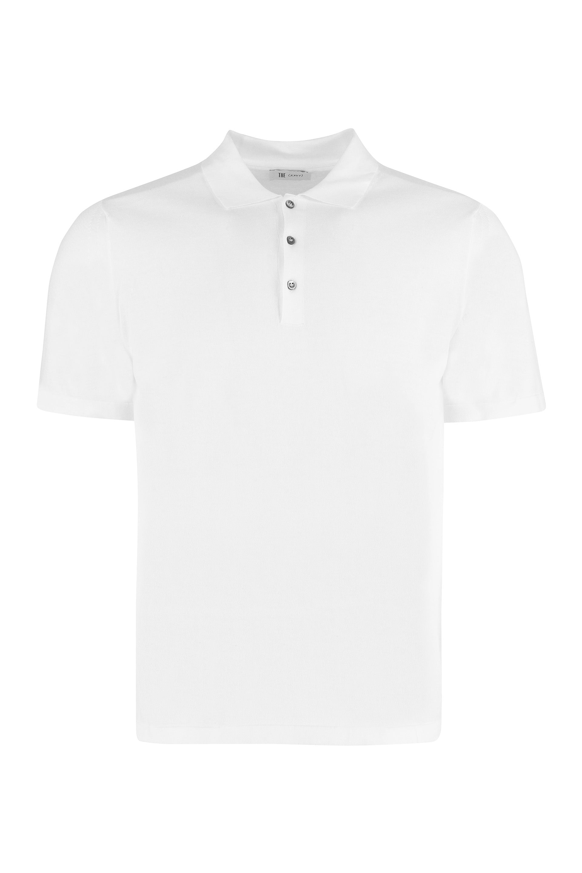 THE (Alphabet) The (Knit) - Polo in maglia di cotone