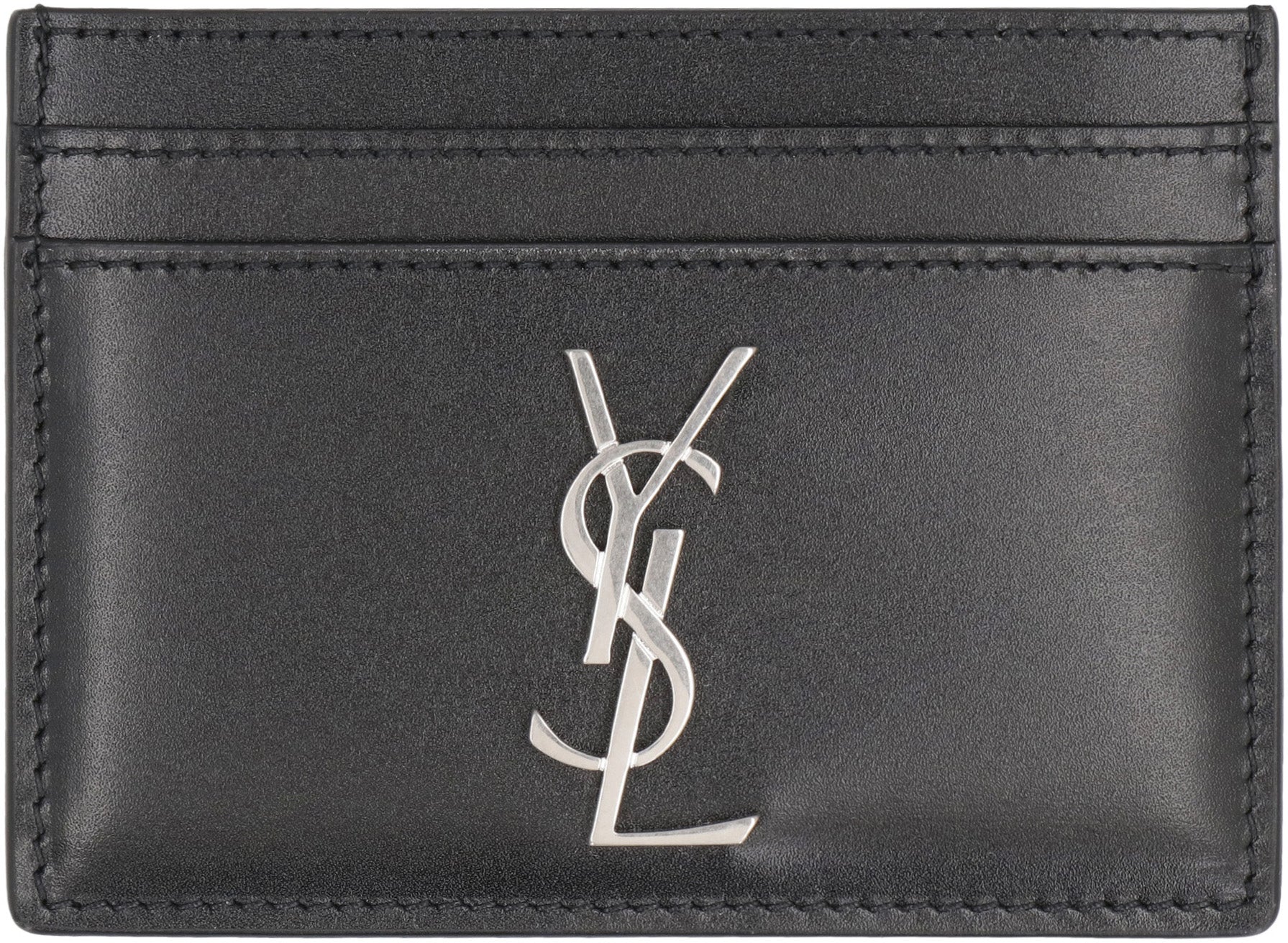 Saint Laurent Portacarte Cassandre in pelle