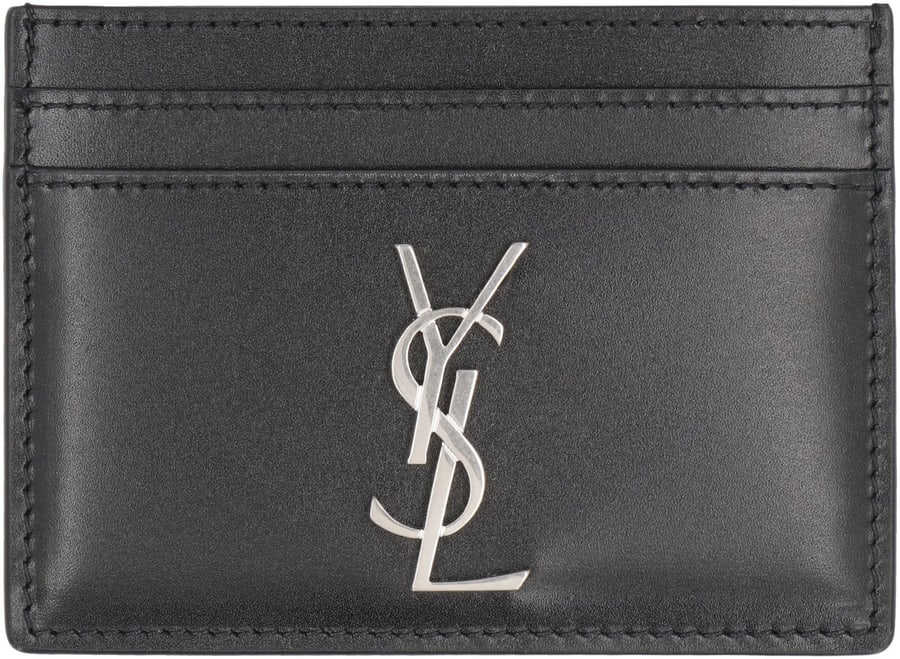 Saint Laurent Portacarte Cassandre in pelle