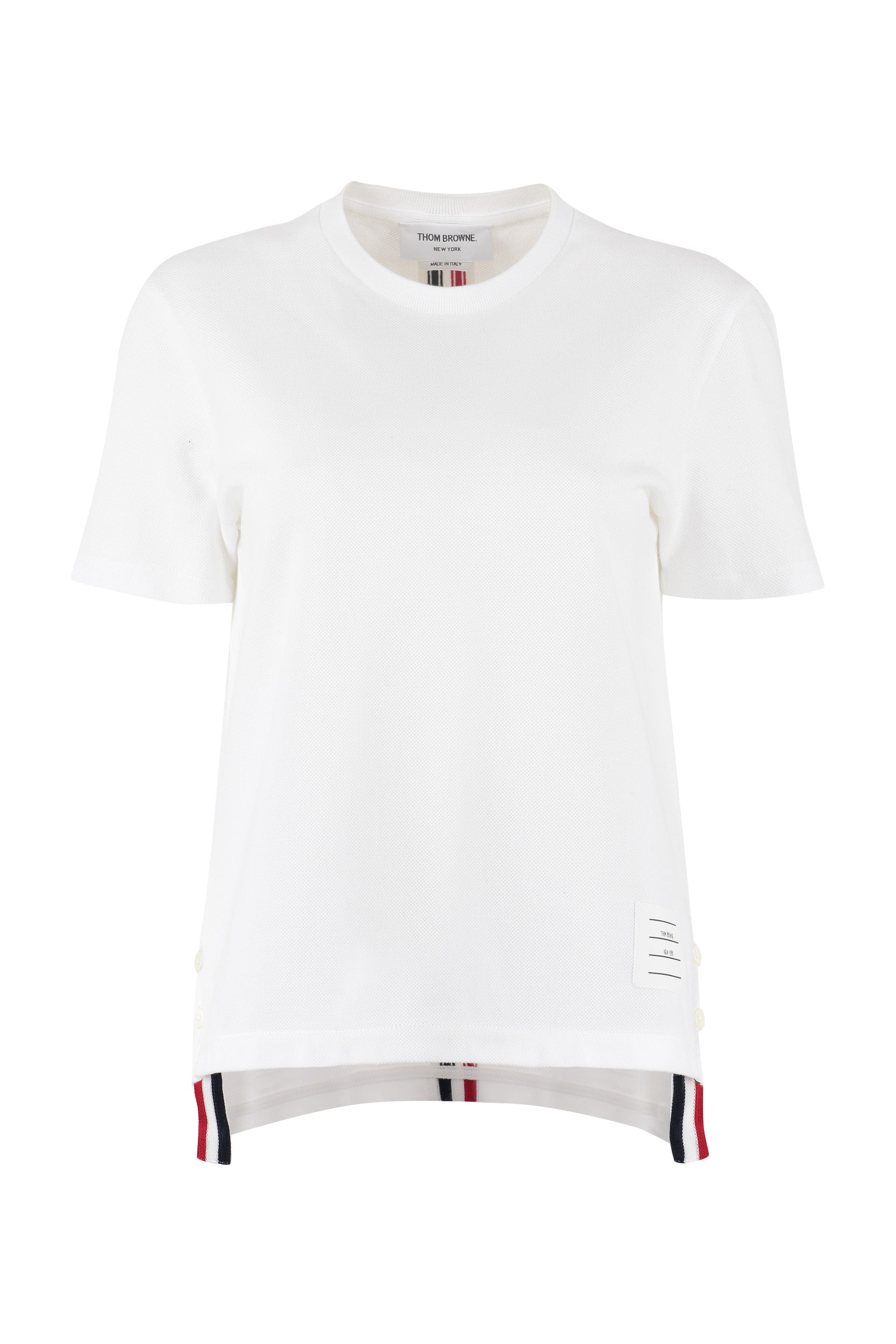 Thom Browne T-shirt in cotone piquet