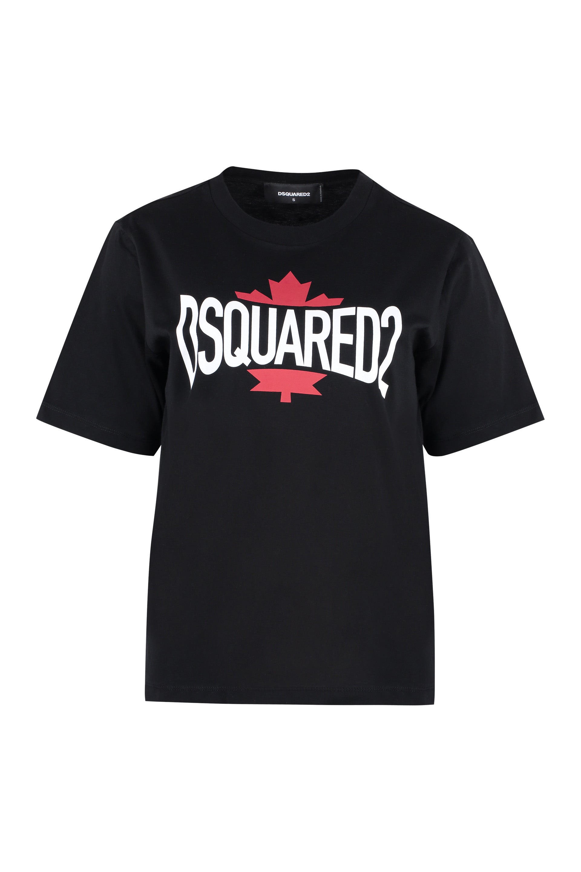 Dsquared2 T-shirt a maniche corte in cotone con stampa