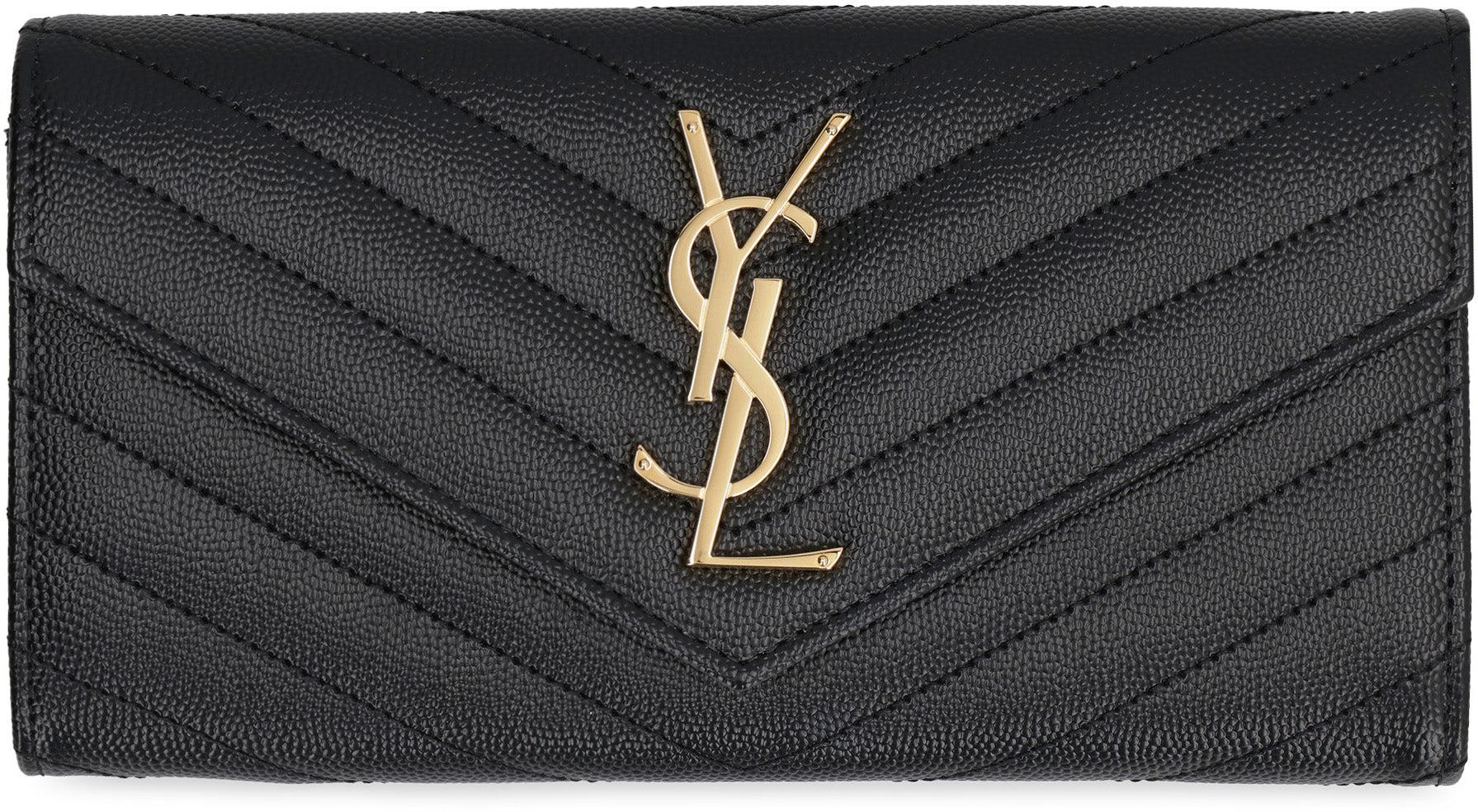 Saint Laurent Portafoglio Cassandre in pelle matelassé