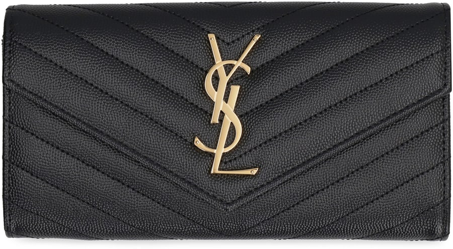 Saint Laurent Portafoglio Cassandre in pelle matelassé