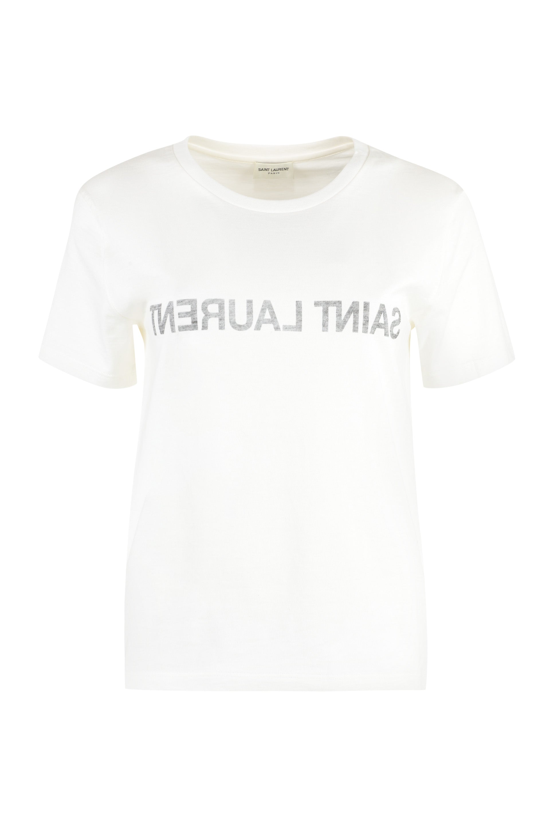 Saint Laurent T-shirt in cotone con stampa