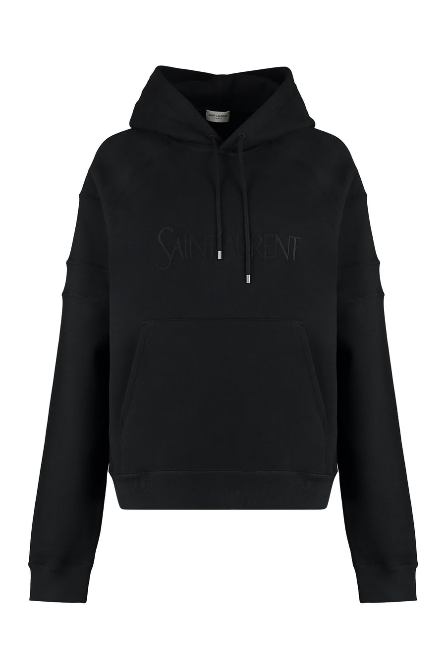 Saint Laurent Felpa in cotone con cappuccio