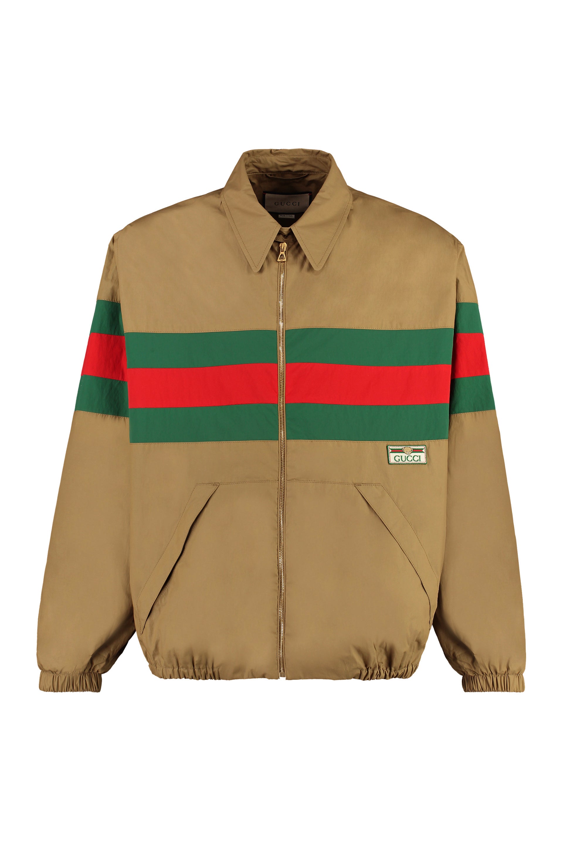 Gucci Giacca in cotone con chiusura a zip