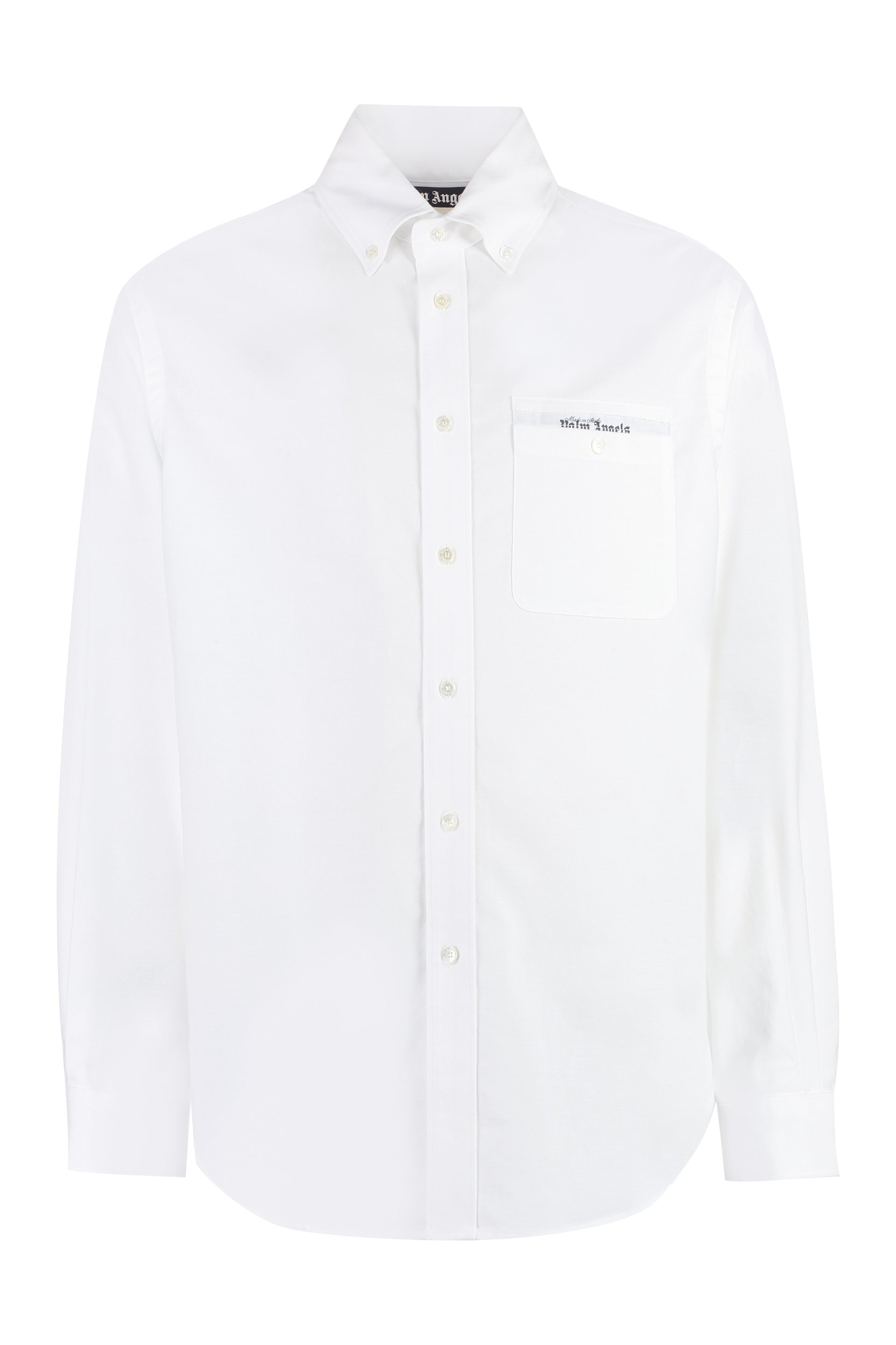 Palm Angels Camicia in cotone con collo button-down