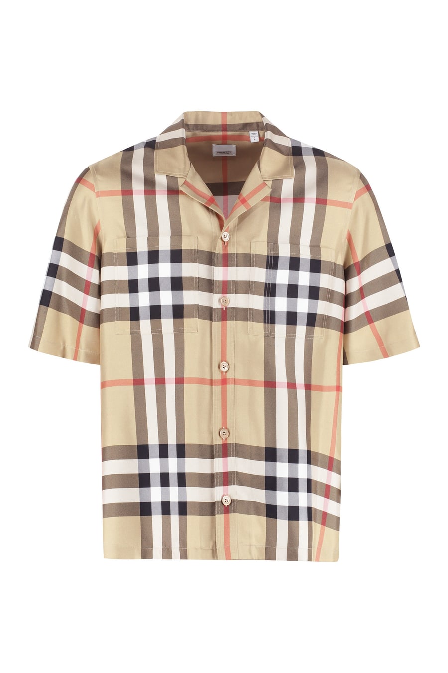 Burberry Camicia a maniche corte in seta