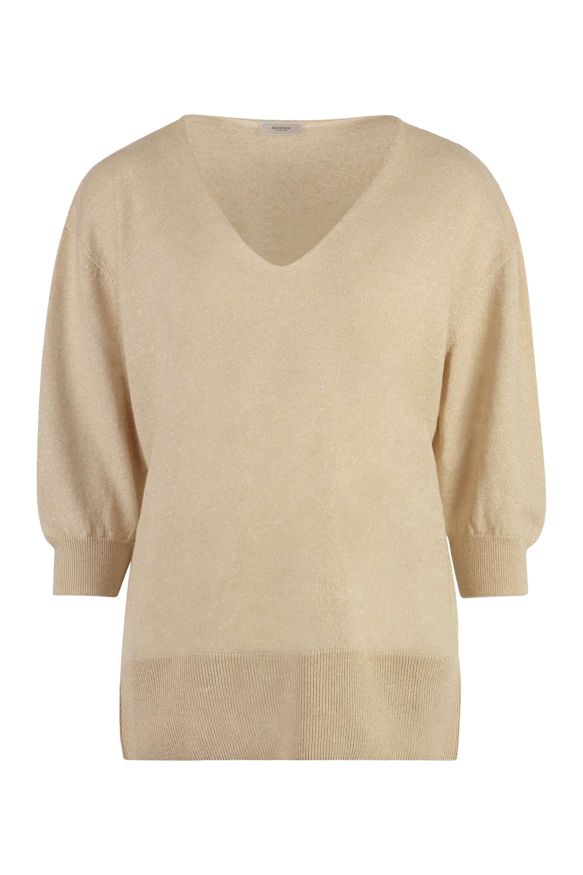 Agnona Maglia in cachemire e lino
