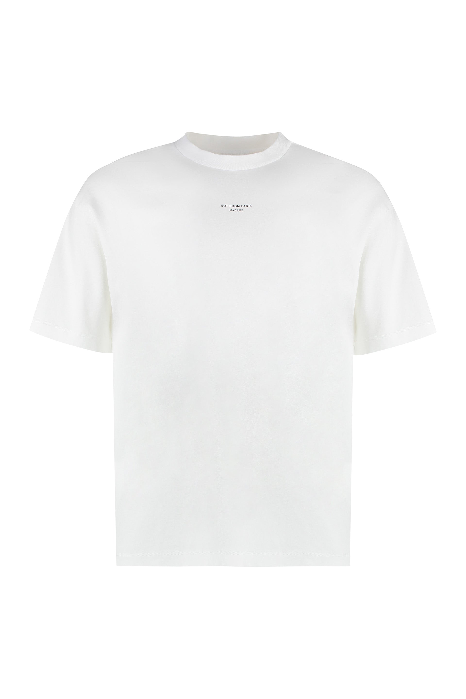 Drôle de Monsieur T-shirt girocollo Slogan Classique in cotone