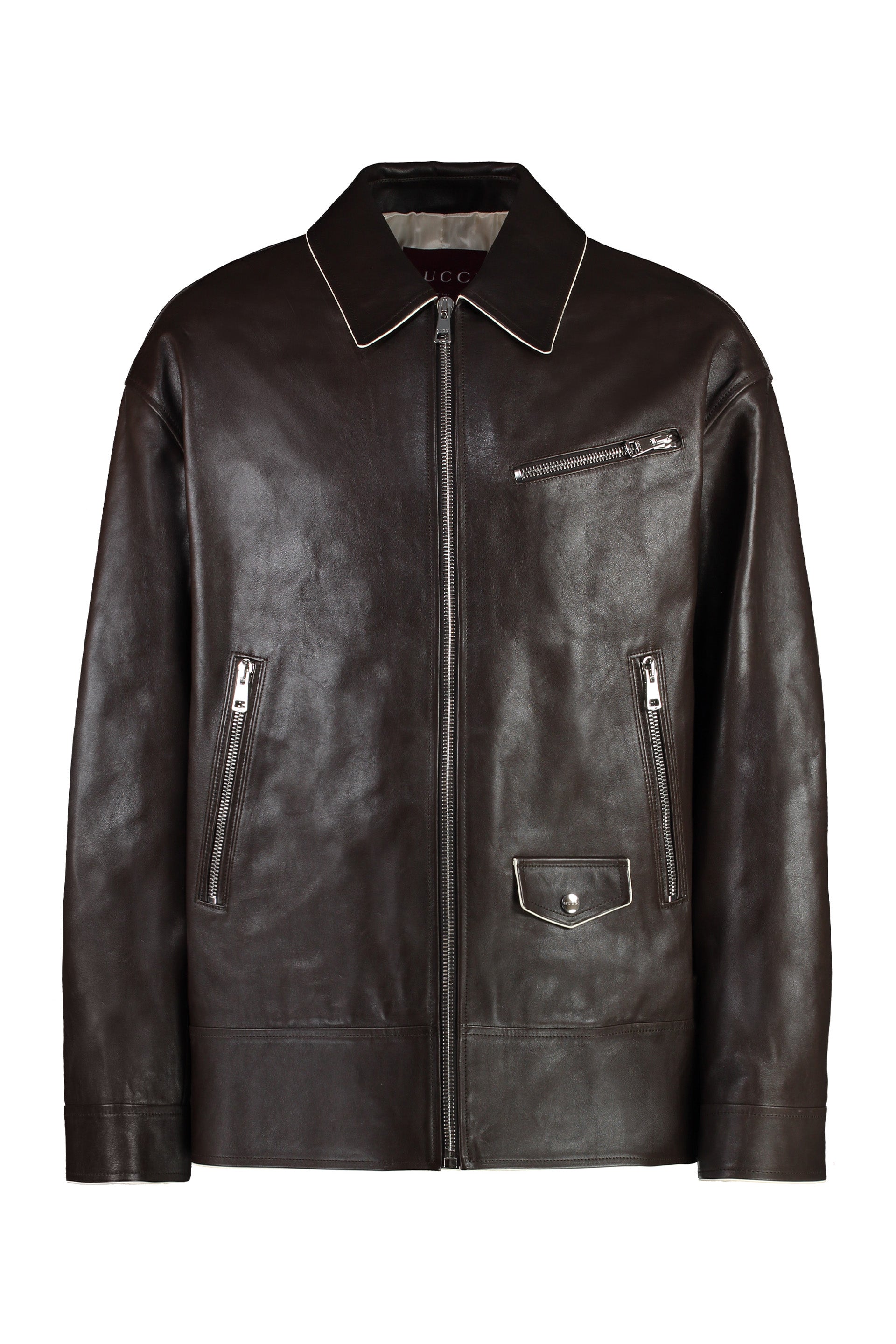 Gucci Giacca in pelle di vitello