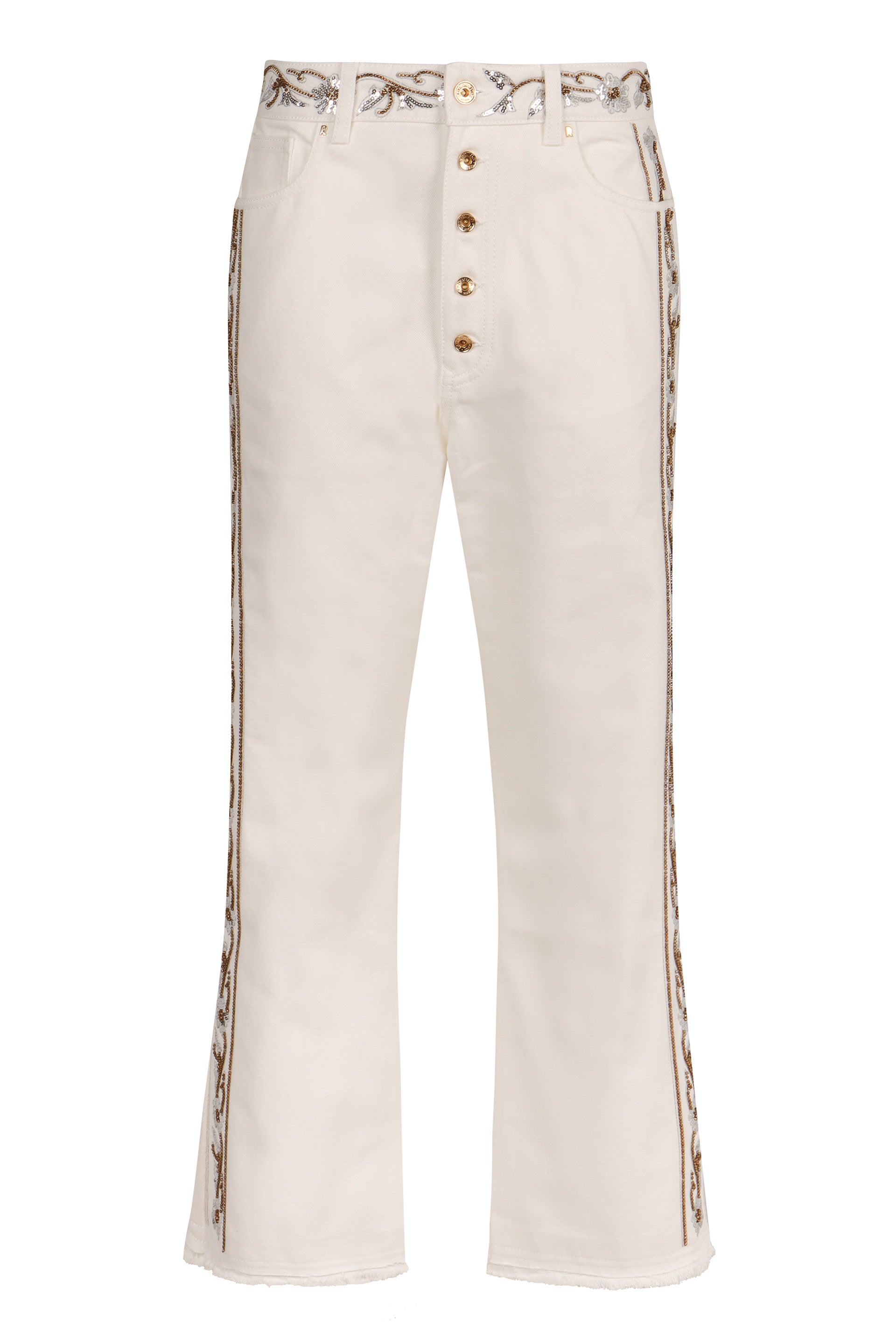 Rabanne Cropped jeans svasati