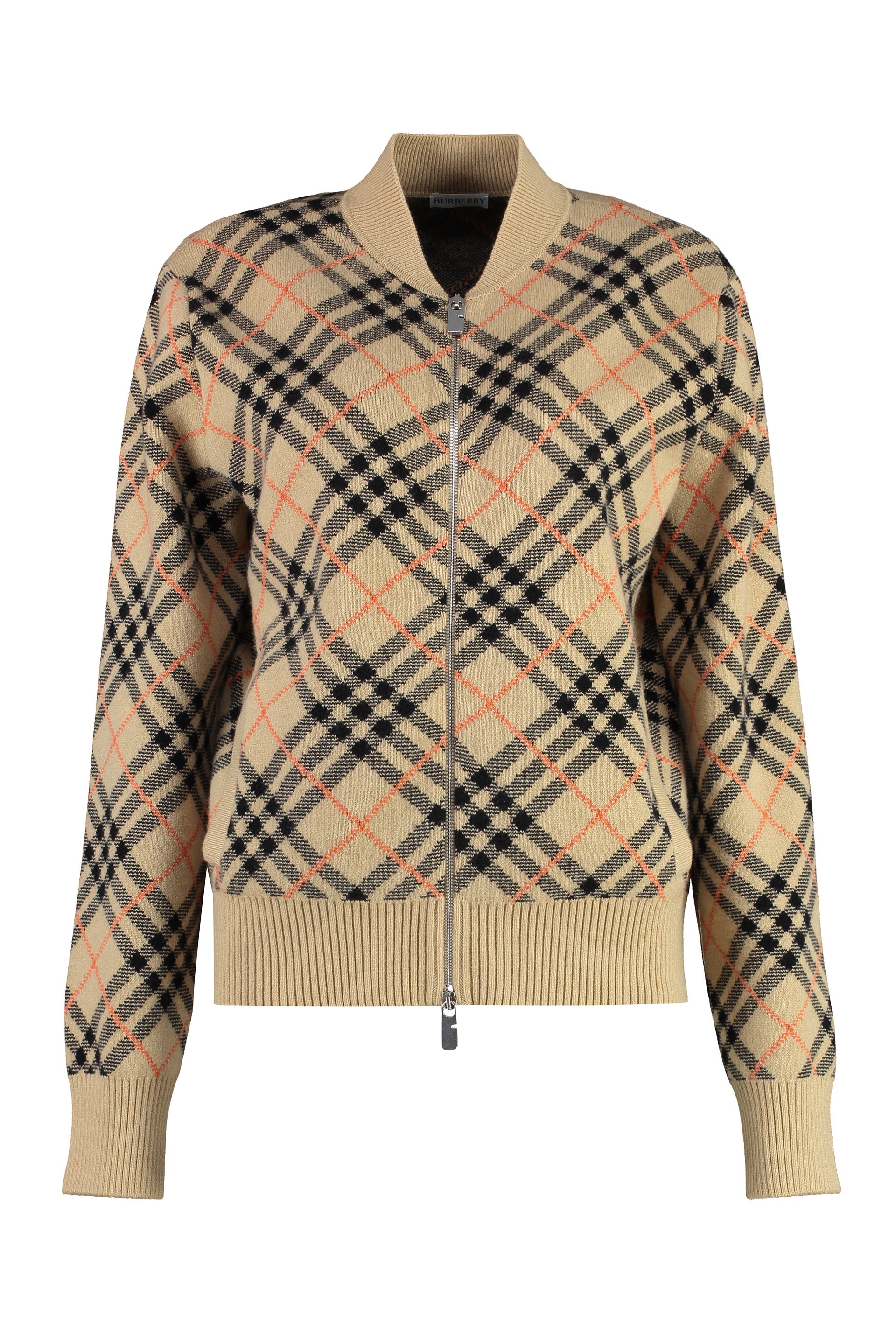Burberry Cardigan in maglia con zip