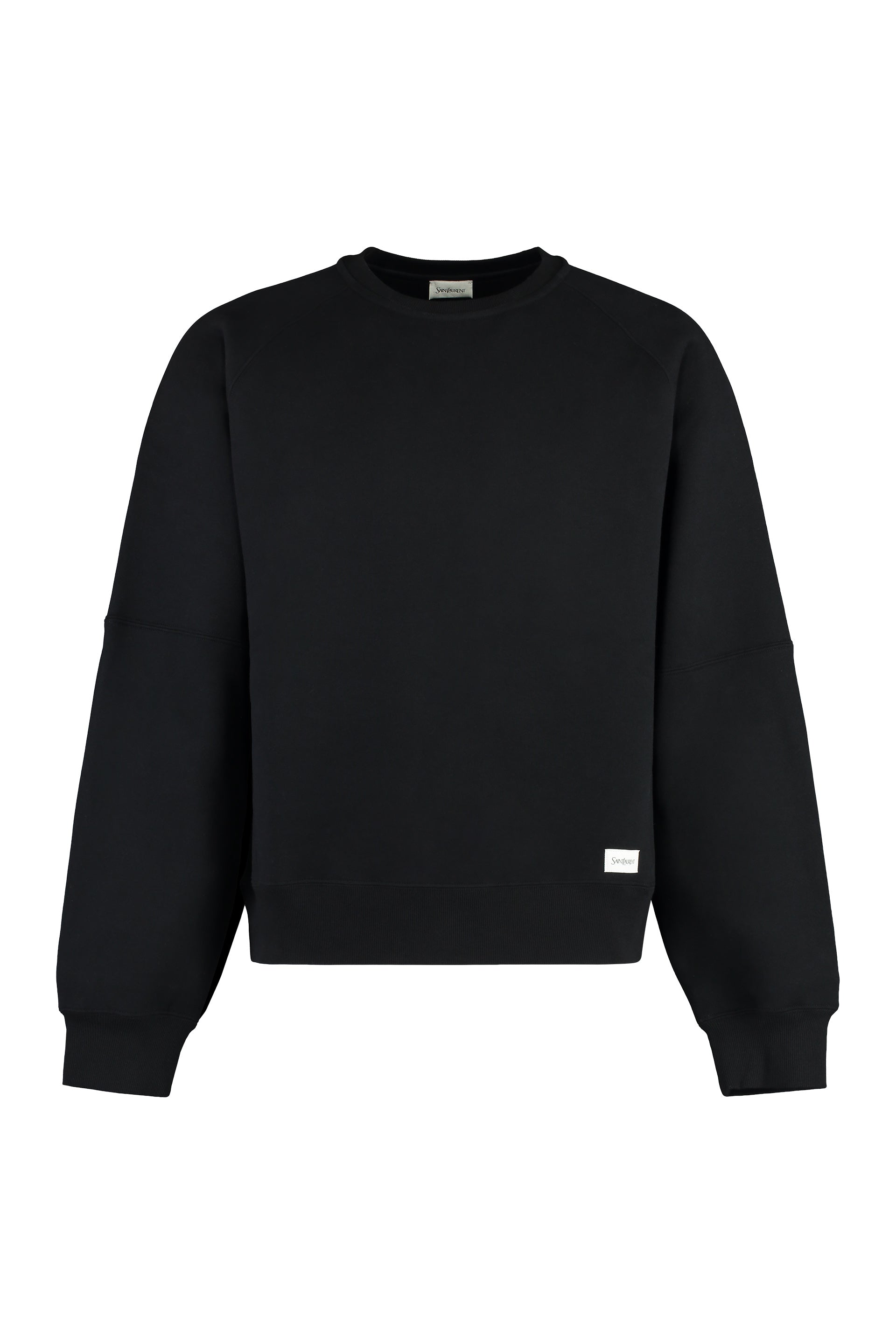 Saint Laurent Felpa girocollo in cotone