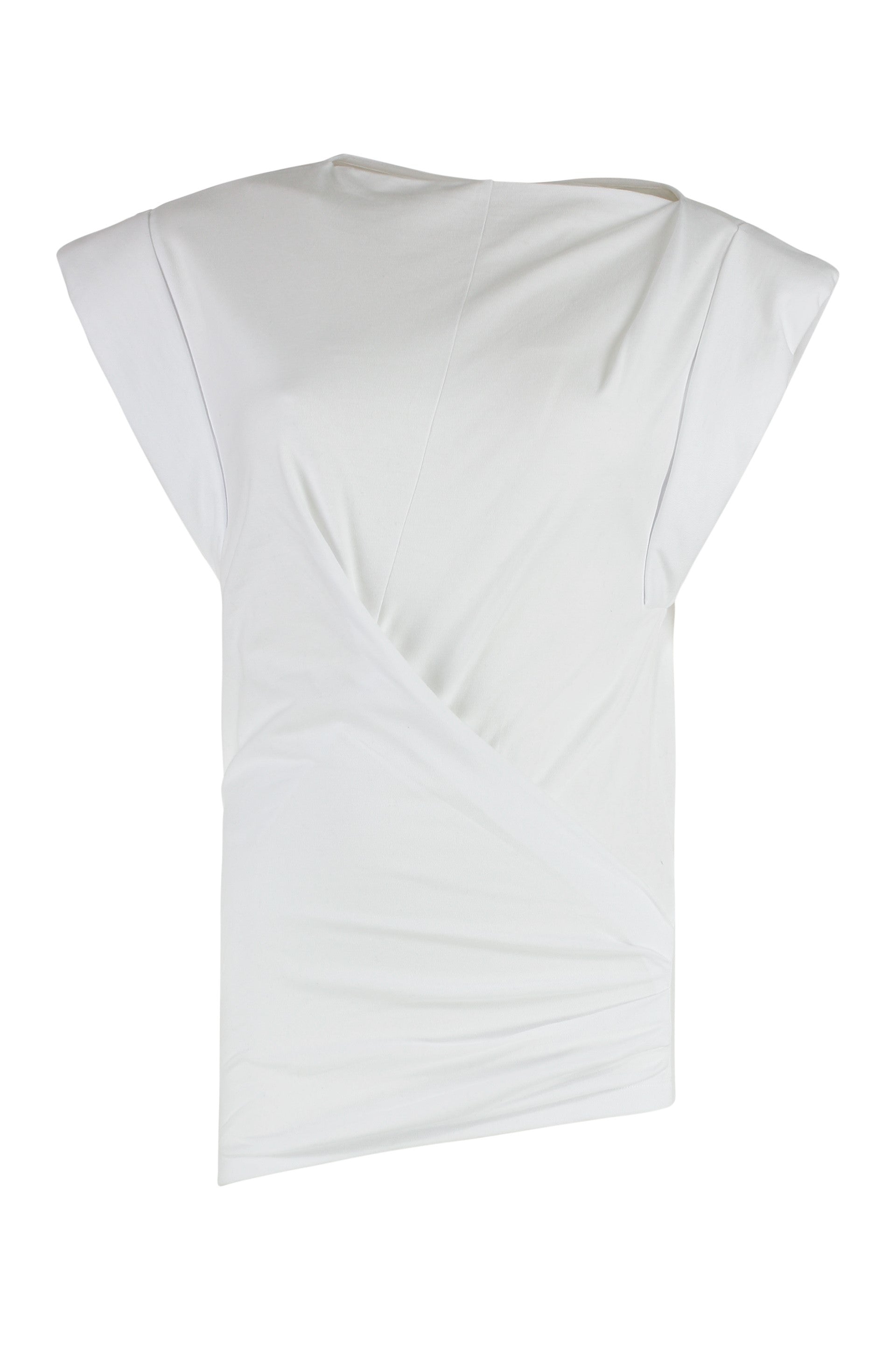 Marant étoile T-shirt Maisan in cotone drappeggiata