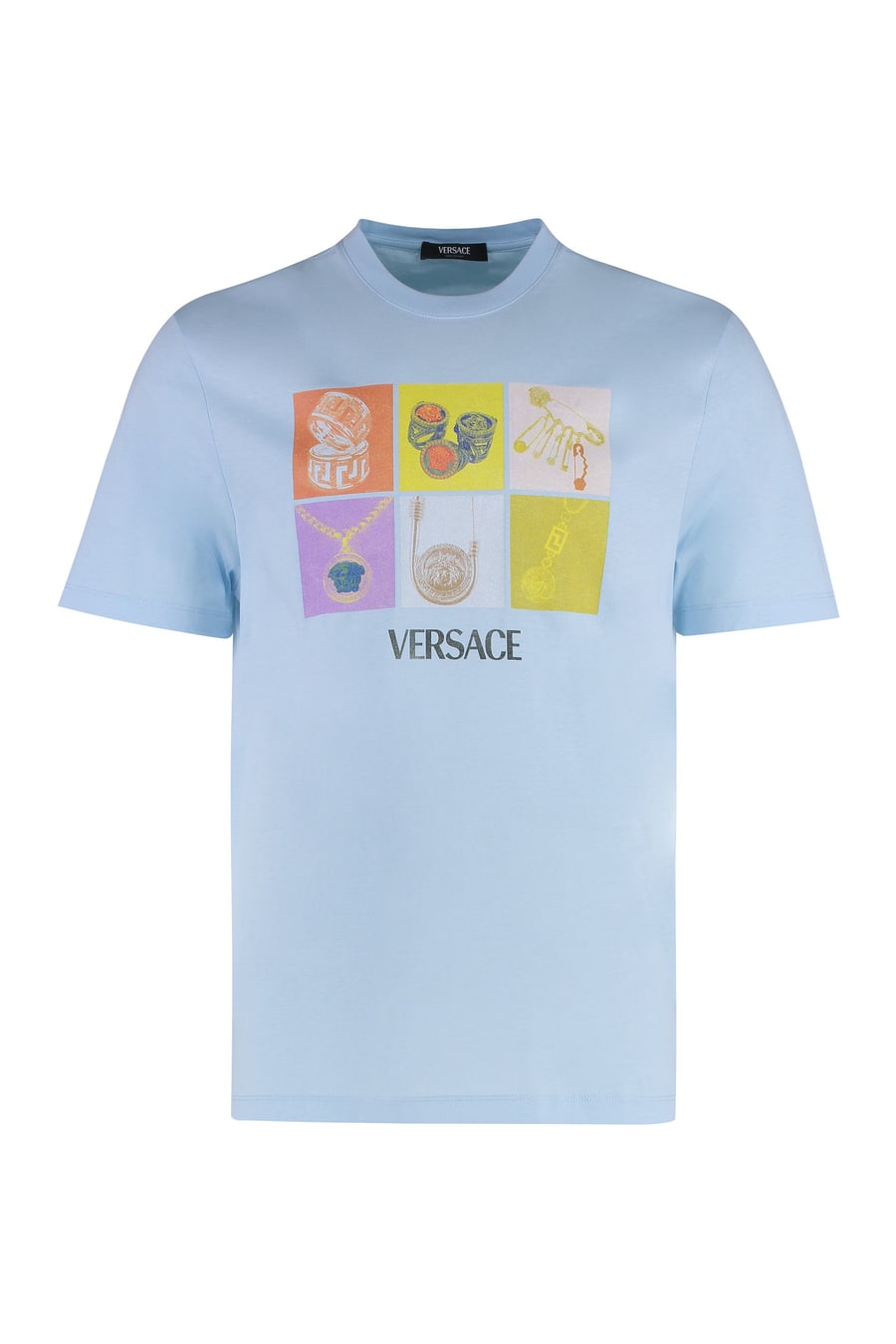 Versace T-shirt girocollo in cotone