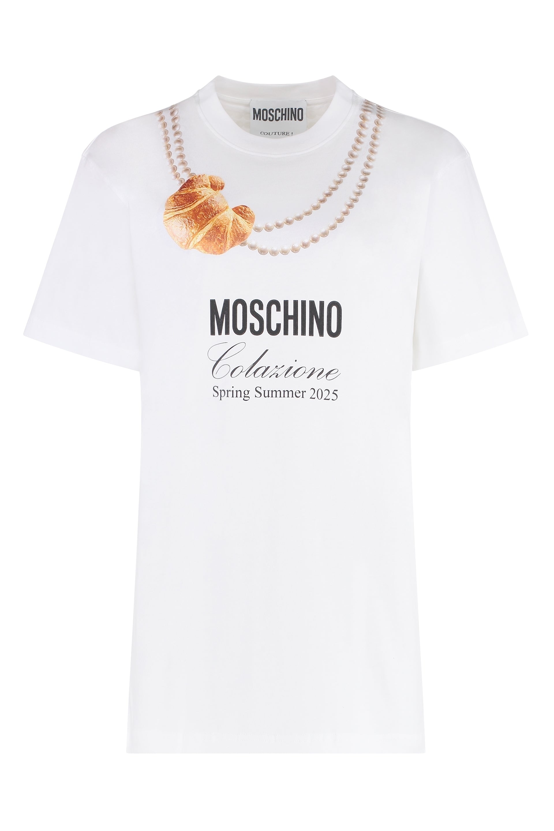 Moschino T-shirt in cotone con stampa