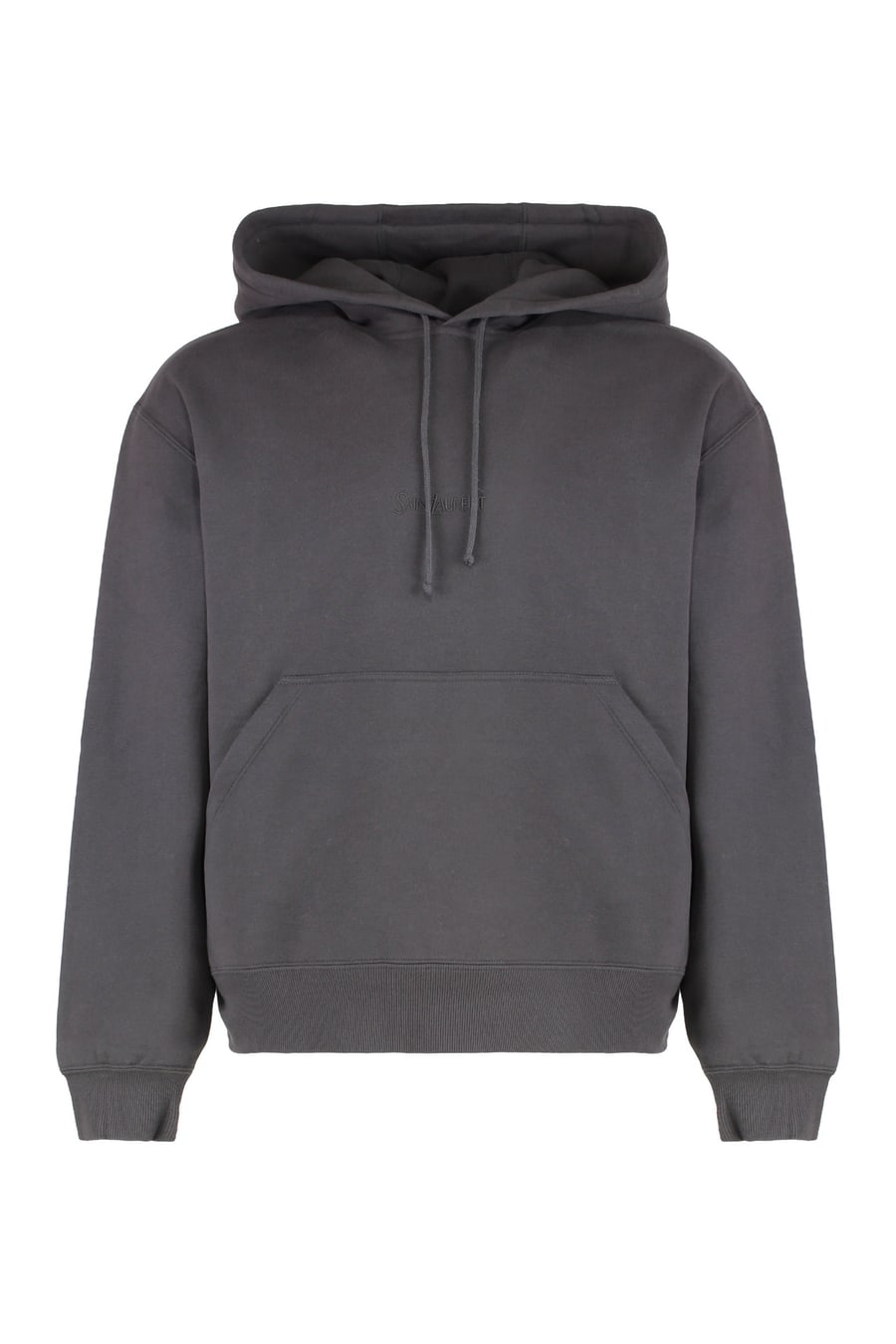 Saint Laurent Felpa in cotone con cappuccio