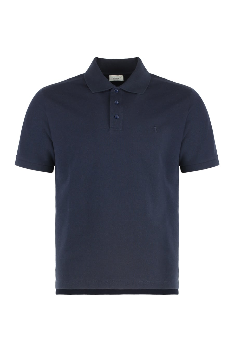 Saint Laurent Polo in piquet di cotone