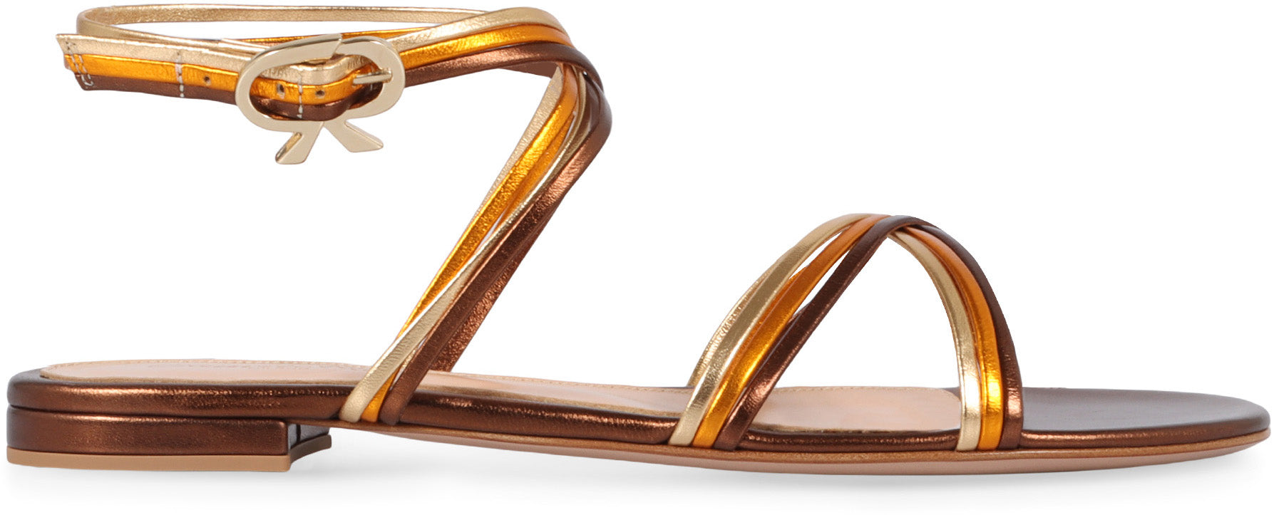 Gianvito Rossi Sandali bassi in pelle