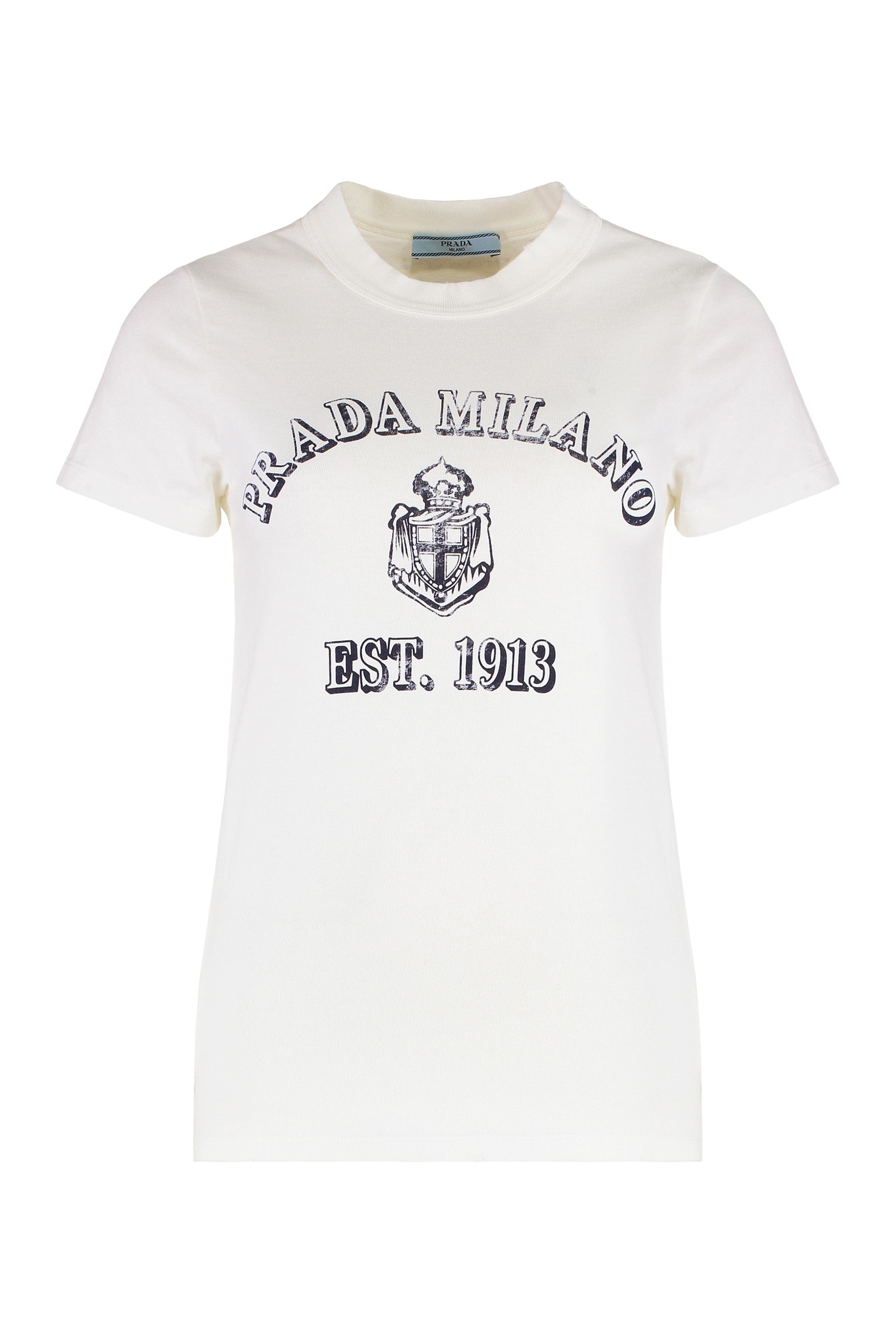 Prada T-shirt girocollo in cotone