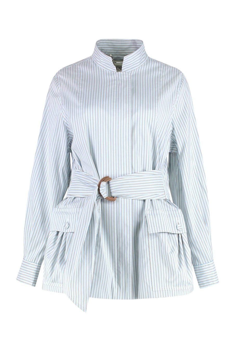 Fendi Giacca in cotone con cintura