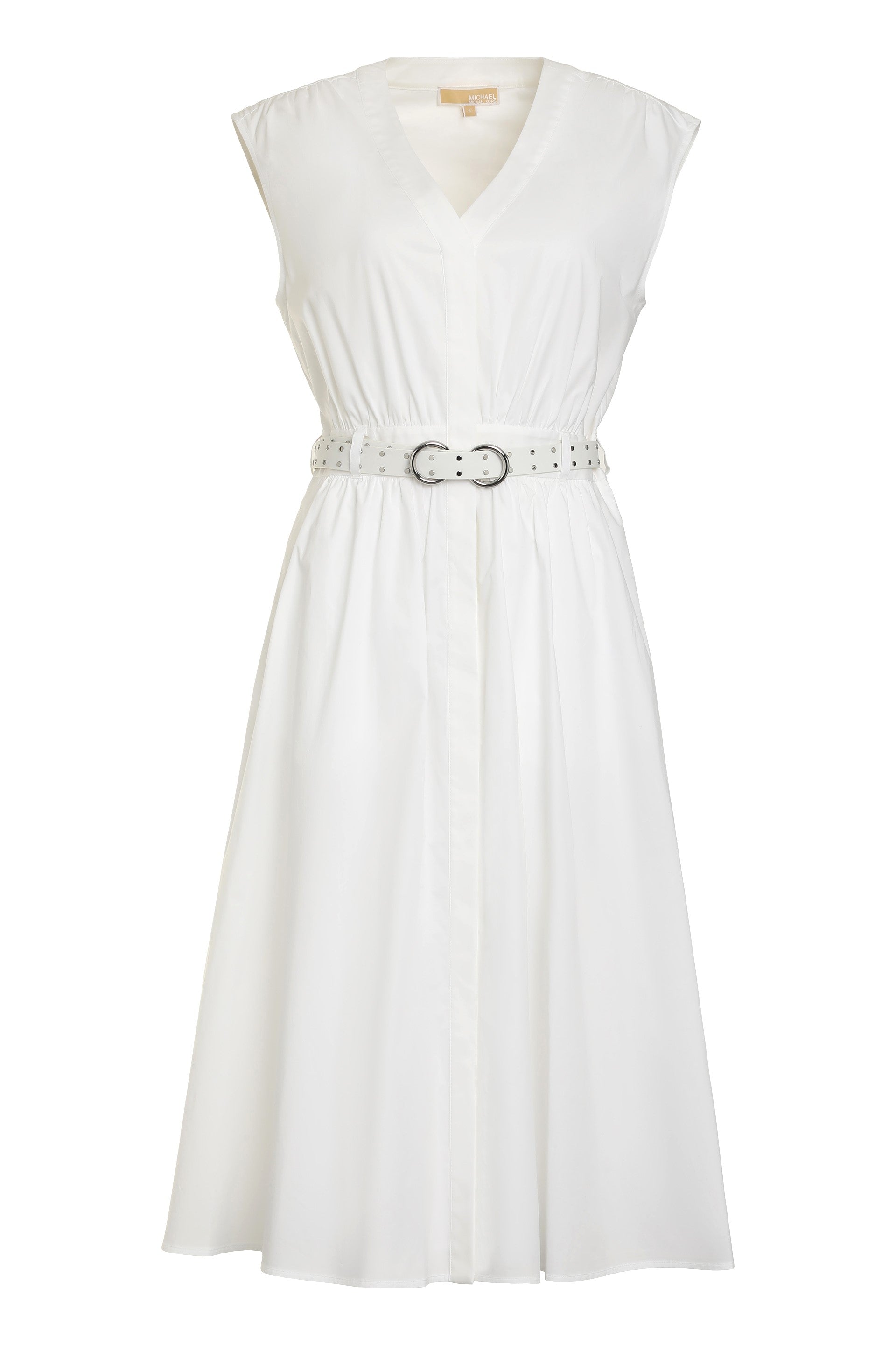 MICHAEL MICHAEL KORS Abito in cotone con cintura