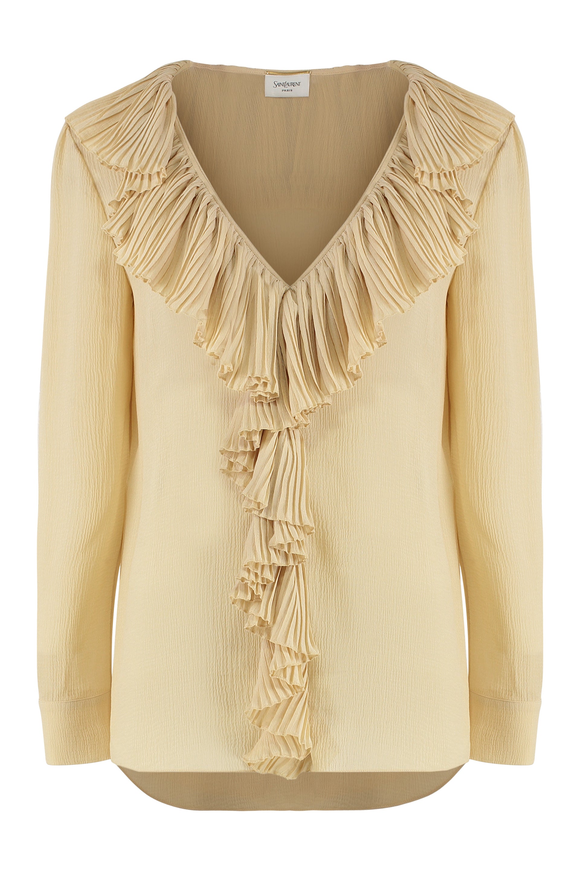 Saint Laurent Blusa in crêpe di seta