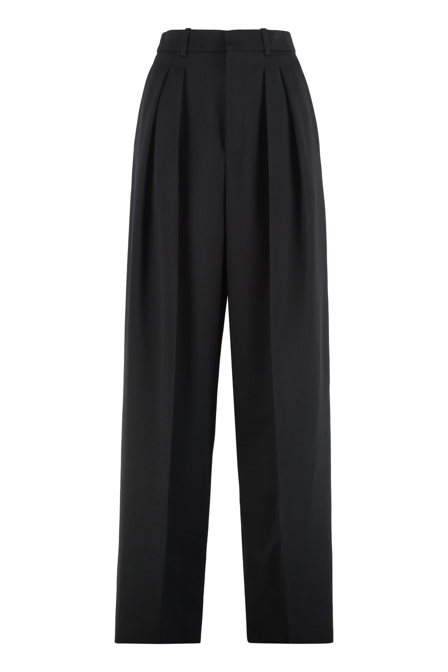 Saint Laurent Pantaloni ampi in lana