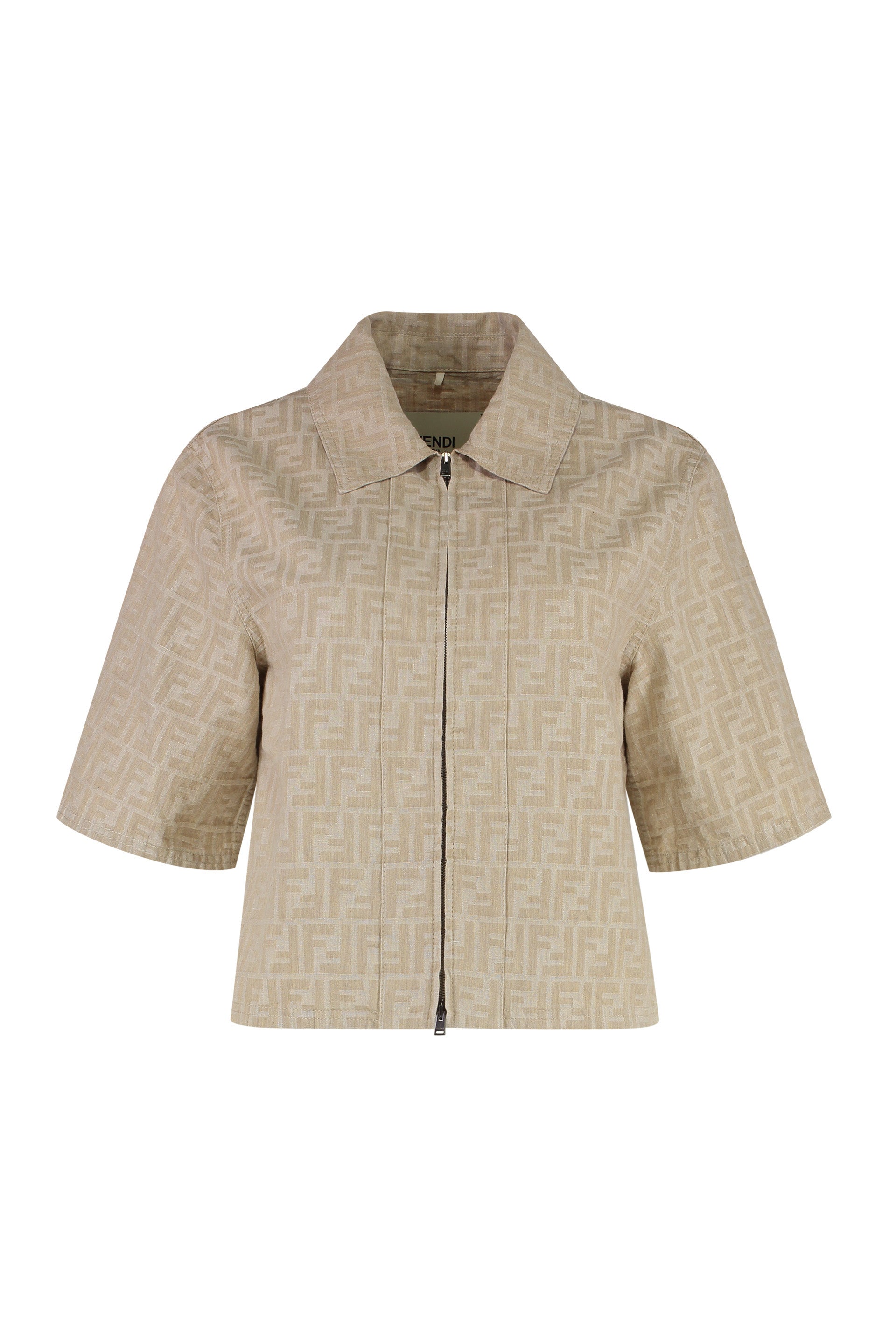 Fendi Giacca in cotone e lino