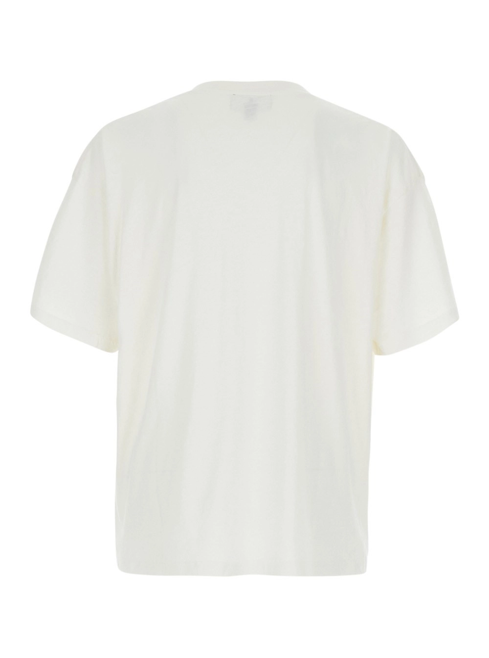Represent T-Shirt Girocollo con Maxi Stampa sul Fronte in Cotone Bianca Uomo, view 2