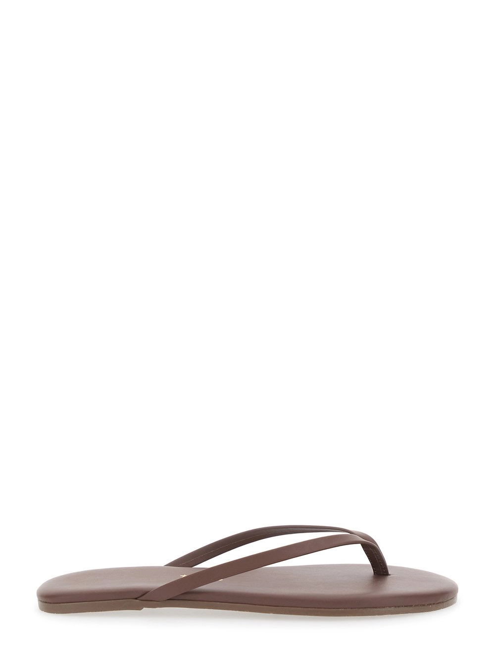 Tkees Sandali 'Foundations' con design infradito e logo impresso in Eco Pelle Marroni Donna