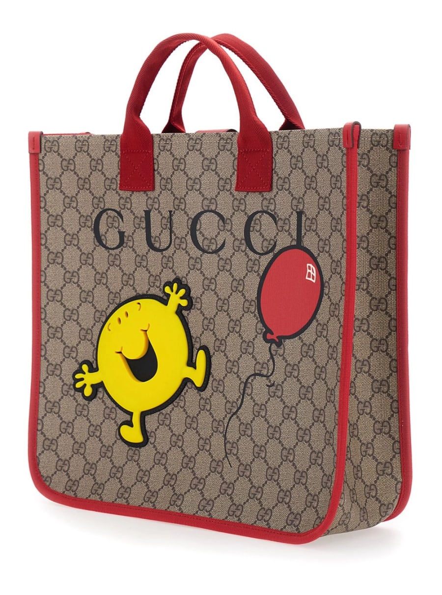 Gucci kids Borsa a mano 'Gucci' in Pelle Beige Donna, view 2