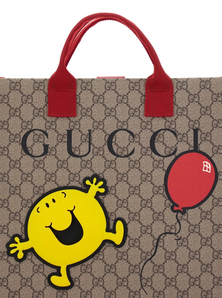 Gucci kids Borsa a mano 'Gucci' in Pelle Beige Donna, view 5