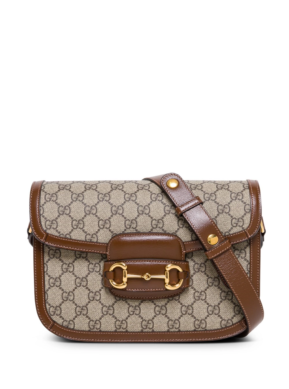 Gucci Borsa a Spalla Horsebit 1955 in Tessuto GG Supreme