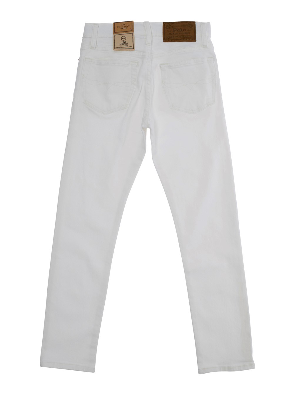 Polo ralph lauren kids Jeans 'Sullivan' con Patch Logo su Fronte e Retro in Denim Bianchi Bambino, view 2
