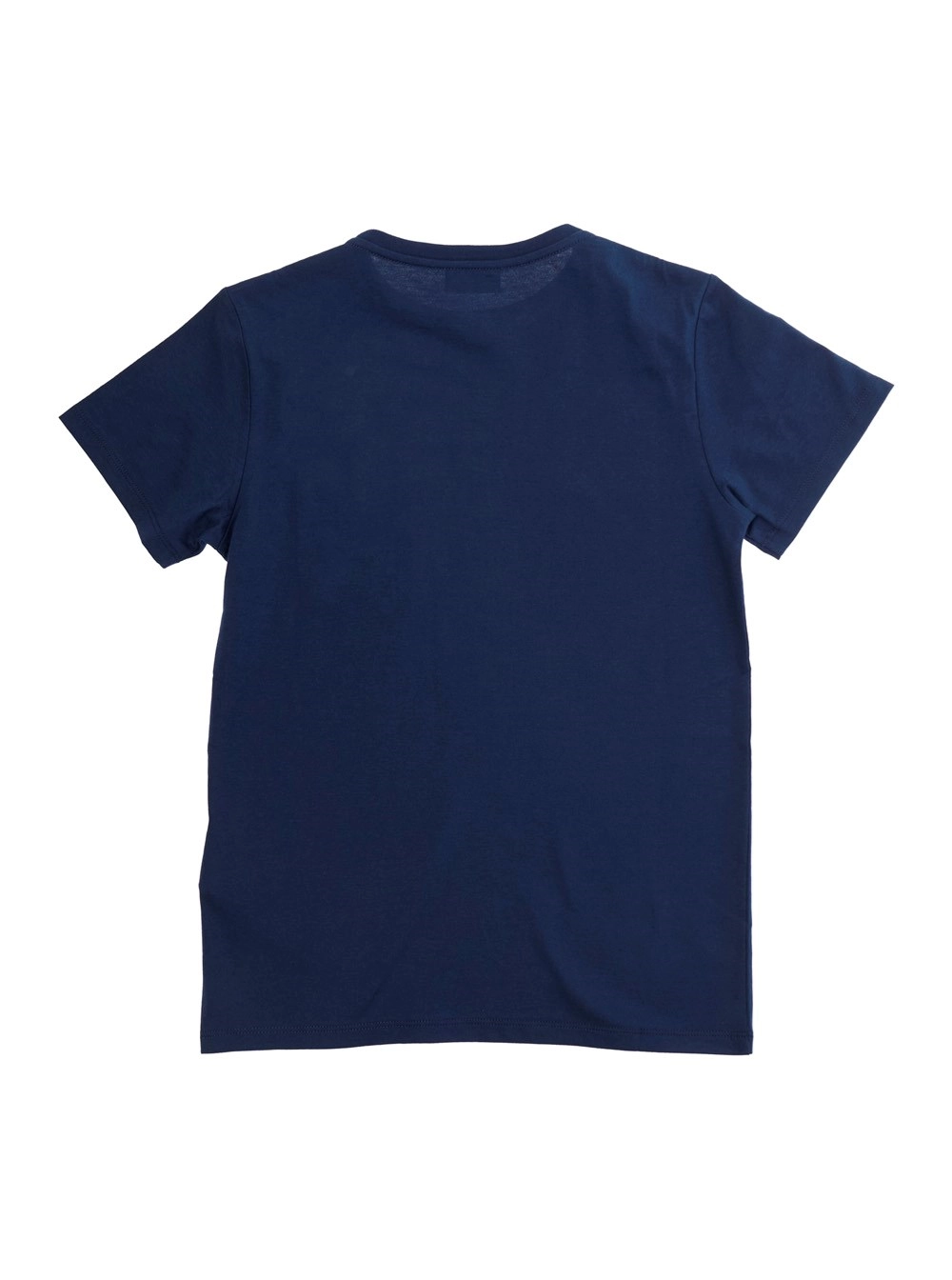 Gucci kids T-Shirt Blu con Logo Lettering sul Fronte in Cotone Bambino, view 2
