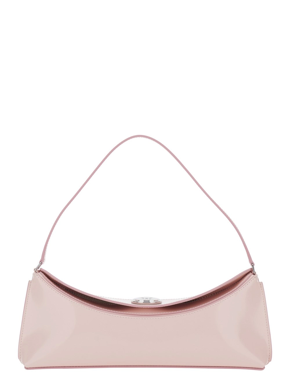 Jacquemus Borsa a Spalla 'Le Calisso' con Bottone a Pressione Inciso in Pelle Rosa Donna