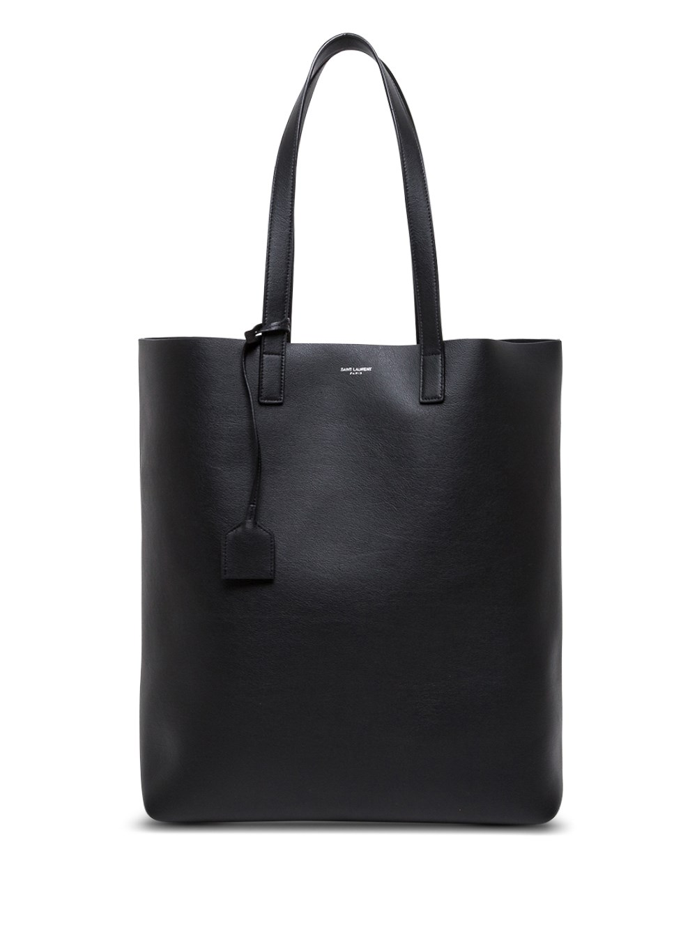 Saint Laurent Borsa a Mano Shopping Bold in Pelle Nera