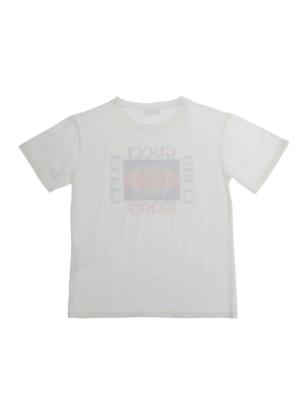 Gucci kids T-Shirt Bianco '575114XJHO89214' con Logo sul Fronte in Cotone Donna, view 2