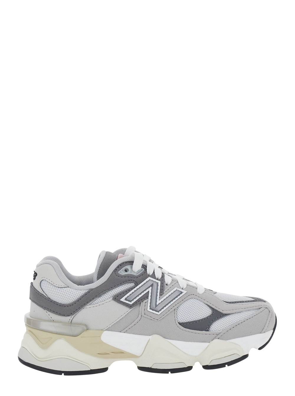 New balance kids Sneakers Grigie '9060' con Dettagli in Contrasto in Sintetico Uomo
