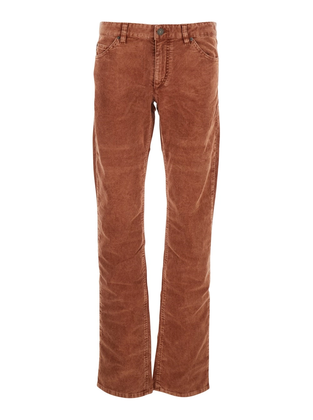 Marant etoile Pantaloni in velluto con Passanti per Cinture e Patch Logo sul Retro marroni Donna