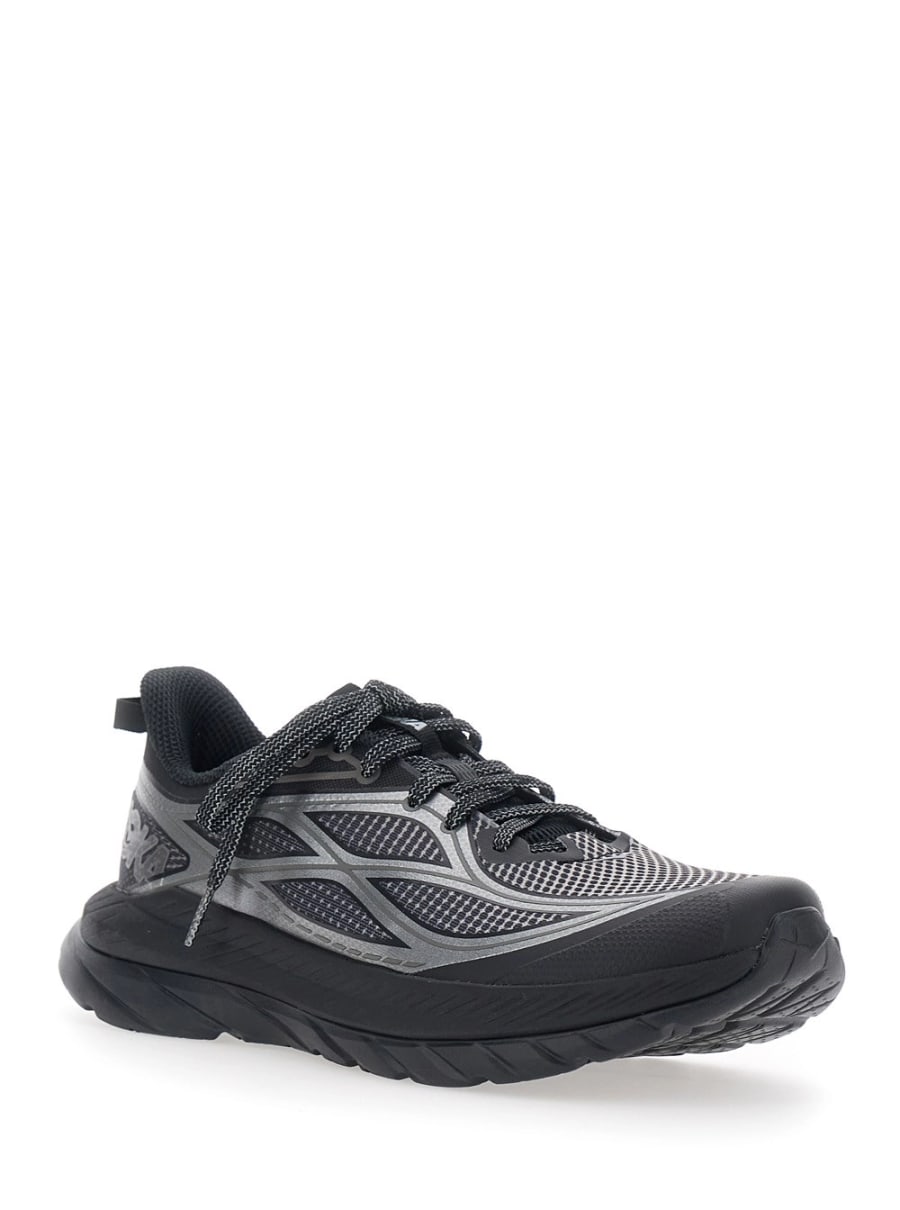 Hoka Sneakers 'Mach Remastered Aura' Low Top con Stampa Grafica Camouflage in Tessuto Tecnico Nere Unisex, view 2