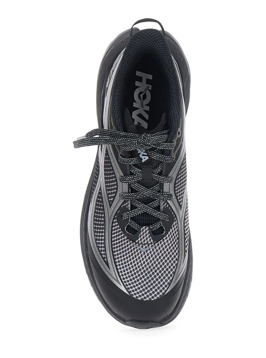 Hoka Sneakers 'Mach Remastered Aura' Low Top con Stampa Grafica Camouflage in Tessuto Tecnico Nere Unisex, view 4