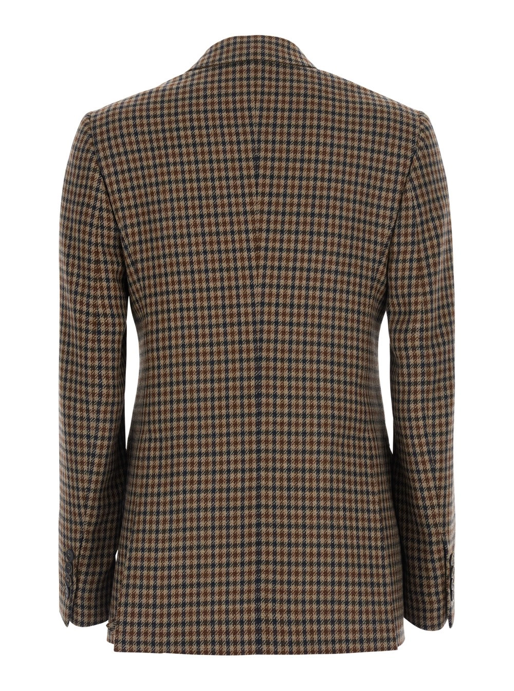 Max Mara Giacca doppiopetto 'DESERTO' con revers a lancia e motivo a righe in lana marrone donna, view 2
