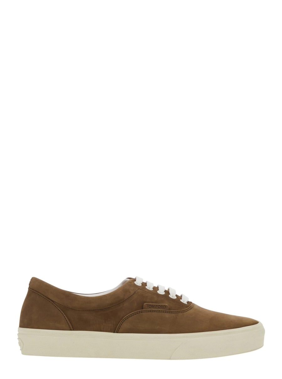 Tom Ford Sneakers 'Jude' con Tomaia in Nubuck Marrone Uomo