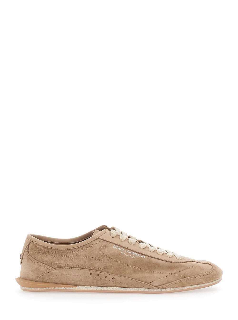 Dolce & Gabbana Sneakers 'Gimondi Plus' con logo lettering sul fronte in pelle scamosciata nere uomo