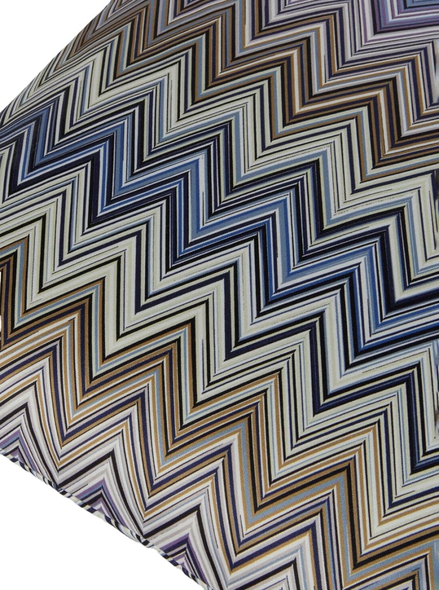 Missoni home Cuscino JARRIS con motivo zigzag in tessuto tecnico multicolore unisex, view 3