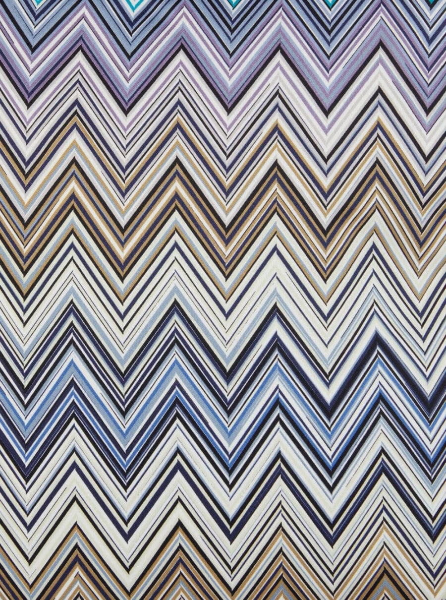 Missoni home Cuscino JARRIS con motivo zigzag in tessuto tecnico multicolore unisex, view 4